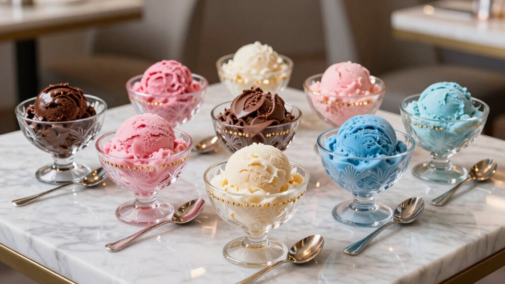 luxury gelato serving bowls