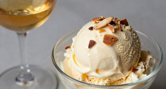 pair gelato with dessert wines