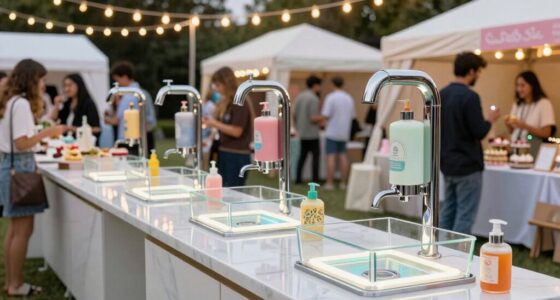 pop up dessert handwash stations