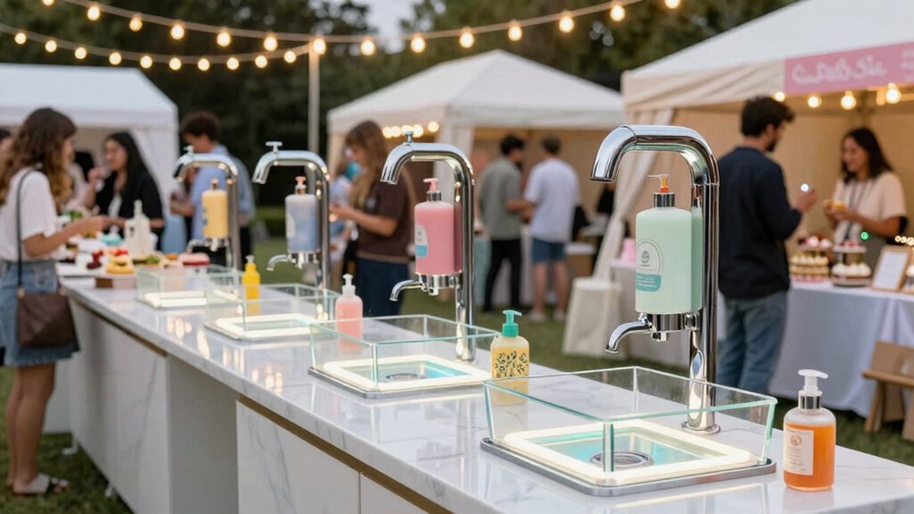 pop up dessert handwash stations
