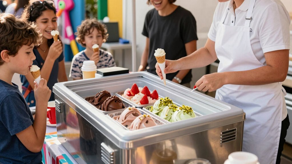 portable freezers for gelato