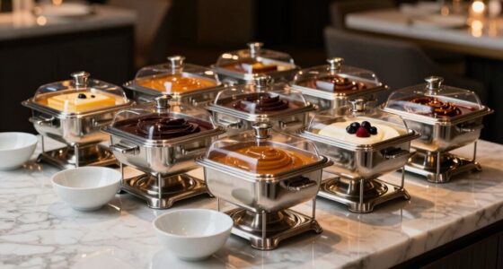 premium dessert sauce warmers