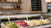 simple focused gelato menus