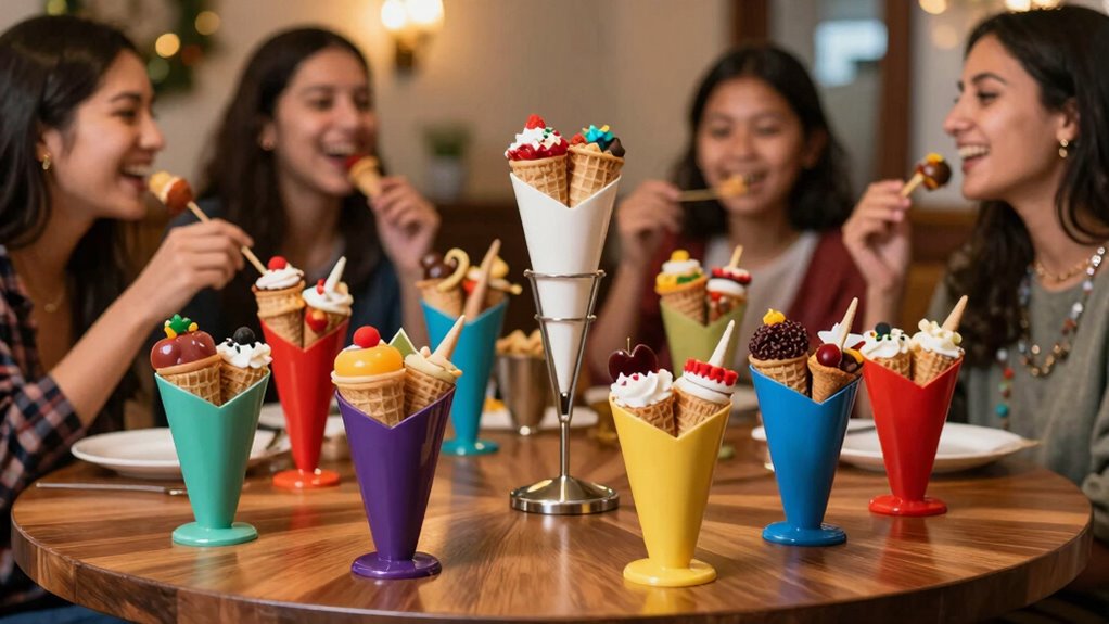 stylish interactive snack presentation