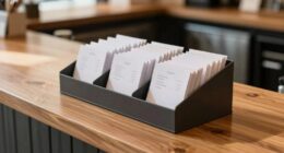 tidy counters with organizers