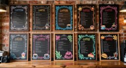 top caf chalkboard signs