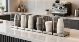 top coffee cup storage