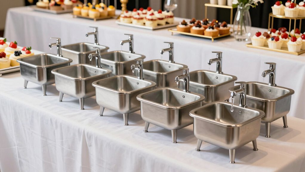 top dessert catering sinks