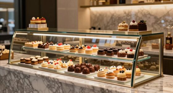 top dessert display shelves