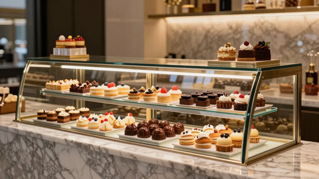 top dessert display shelves