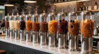 top heated sauce dispensers