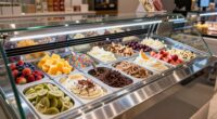 top refrigerated gelato rails