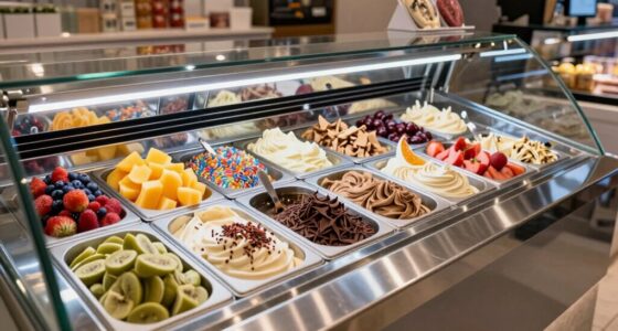 top refrigerated gelato rails