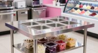 top stainless prep tables