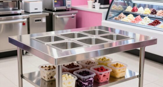 top stainless prep tables