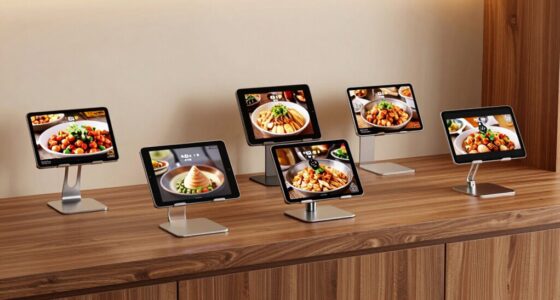 top tablet menu holders