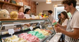 traditional handcrafted italian gelato