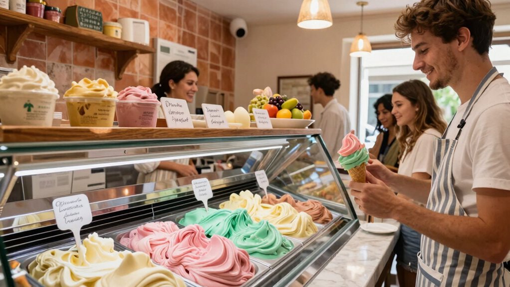 traditional handcrafted italian gelato