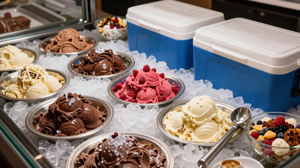 transporting frozen desserts successfully