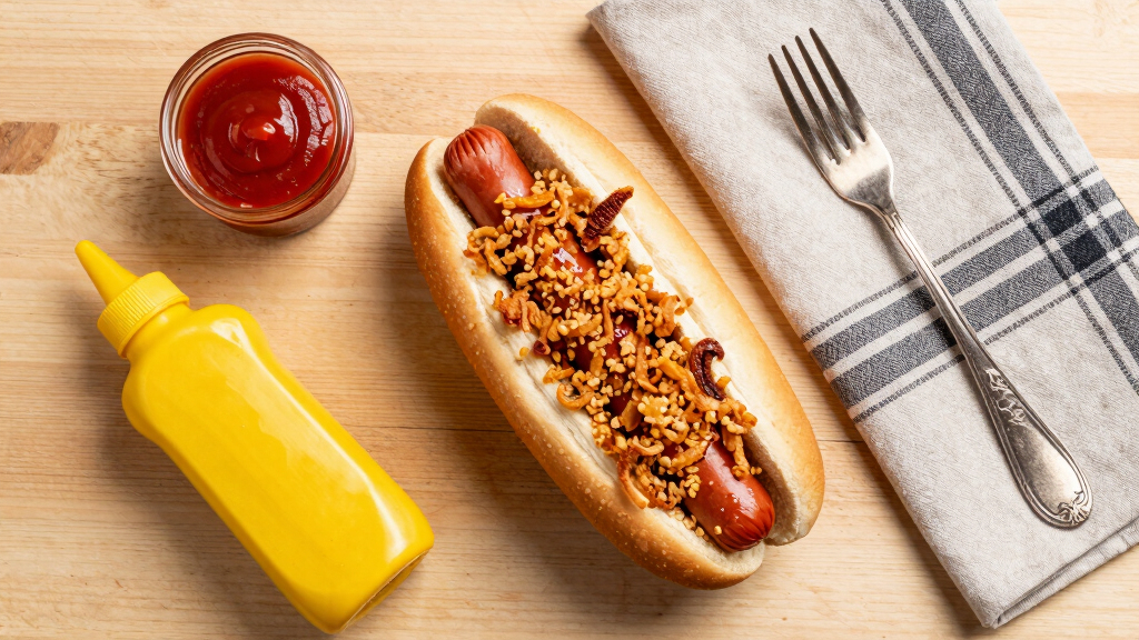 Before Adding Ketchup and Mustard to a Hot Dog, I Always Crumble This on Top First (Not Chips!)