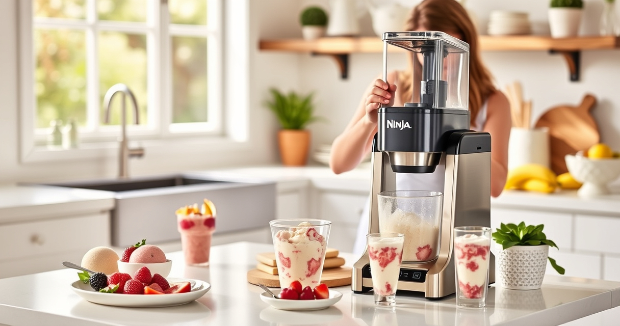 Create Refreshing Summer Ice Creams with the Ninja CREAMi XL