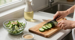 Cucumber Salad With Sesame And Rice Vinegar