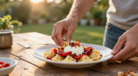 Gnocchi Estivi Con Mozzarella, Peperoni E Pancetta