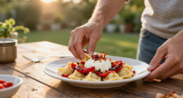 Gnocchi Estivi Con Mozzarella, Peperoni E Pancetta
