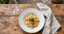 Pasta Con Scampi E «Ferfelloni»