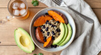 Roasted Sweet Potato, Black Bean, And Quinoa Salad