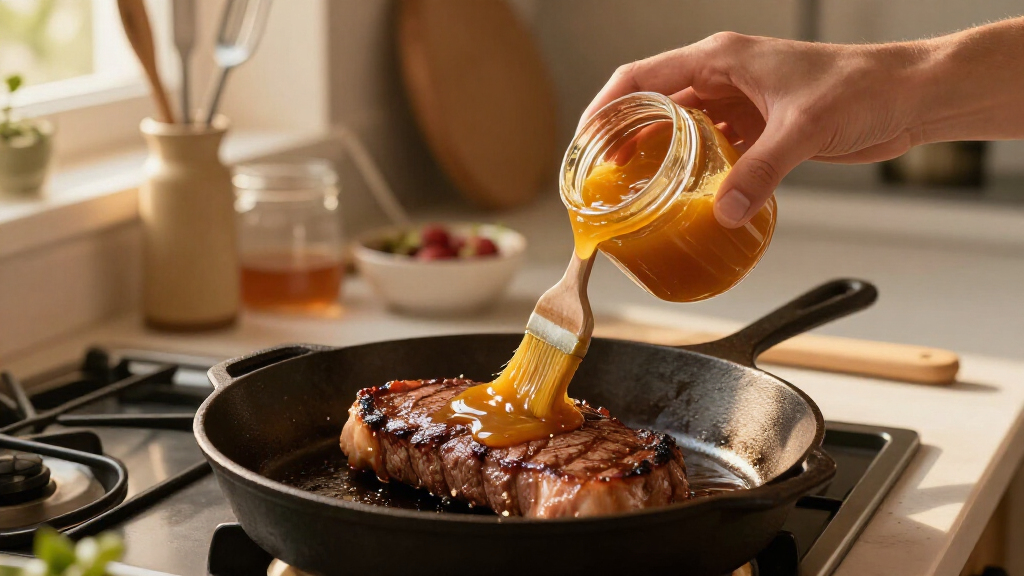 The Cheap 1-Ingredient Glaze That Completely Transforms Steak