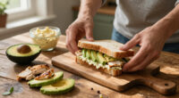 Tortino Di Pollo E Maionese Con Avocado