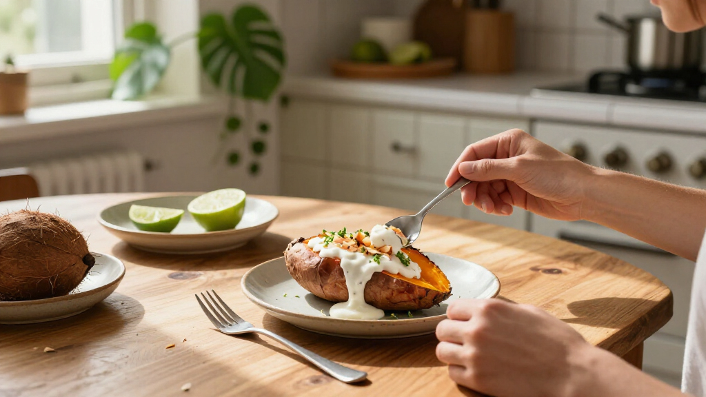 Coconut-Lime Sweet Potatoes