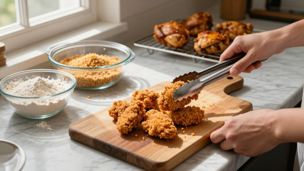 For The Crispiest Breaded Chicken, I Skip The 3-Step Breading Method