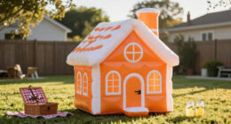 Amazon’s Selling A Giant Inflatable Gingerbread House That’ll Turn Your Yard Into Candy Land